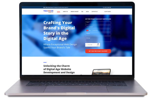 Mockup for Website Design