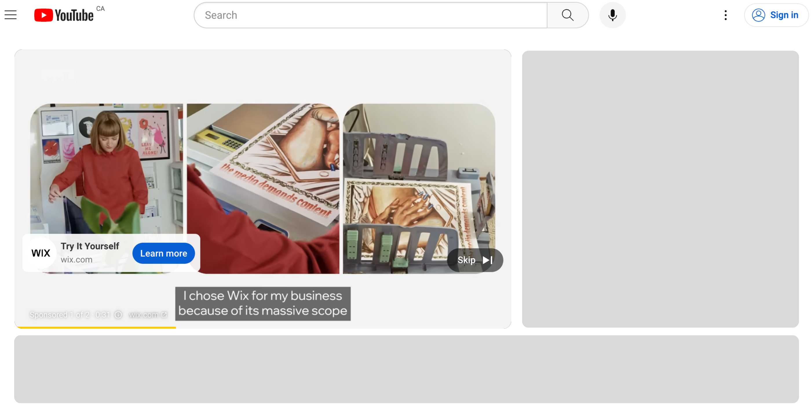 Google Paid Search - Video Ad Example